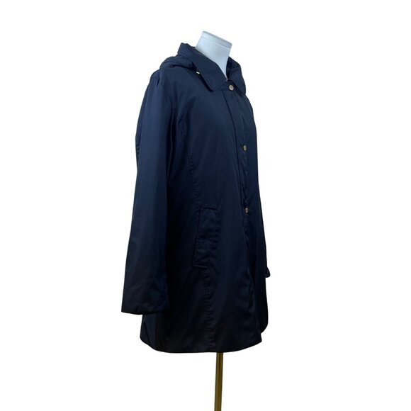 Ellen Tracy Women's Black Quilted Hooded Lightweight Jacket Plush Lining Size L - Picture 2 of 10